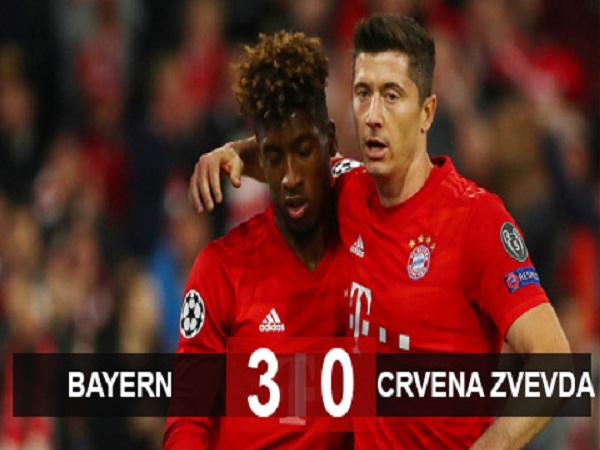 Bayern 3-0 Crvena Zvezda: Bayern tạm chiếm ngôi đầu