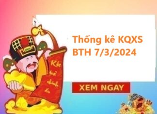 Thống kê KQXS Bình Thuận 7/3/2024
