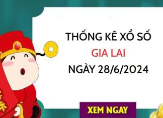 Thống kê xổ số Gia Lai ngày 28/6/2024 hôm nay thứ 6 Thống kê xổ số Gia Lai ngày 28/6/2024 hôm nay thứ 6