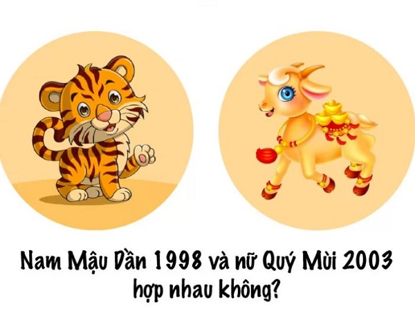 Tổng quan về nam tuổi Dần 1998 và nữ tuổi Mùi 2003