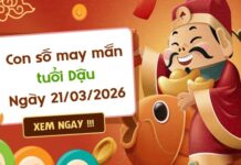 con số may mắn ngày 21/03/2026 tuổi Dậu